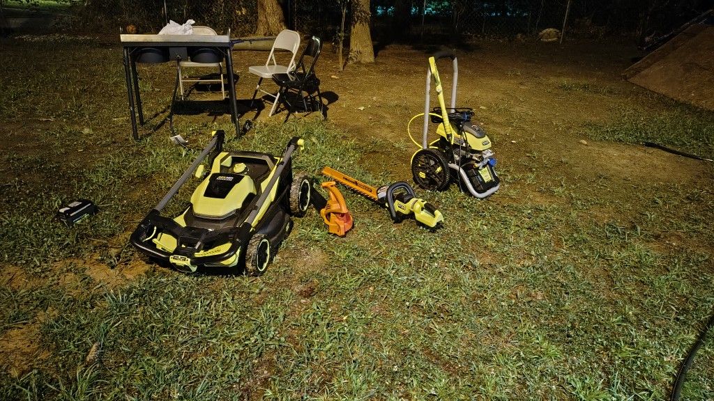 Ryobi Lawn + Pressure Washer Tool Set β $700+ Value β All for $600