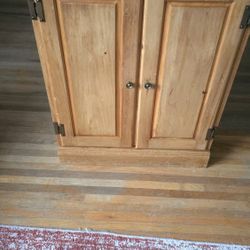 Antique Pine Cupboard / Nightstand / Table