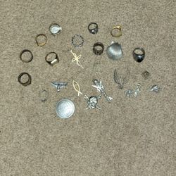 Lot Of Rings And Pendants