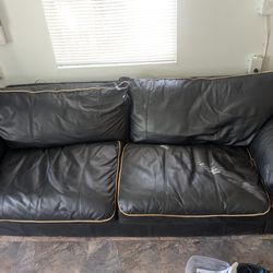 2 seater leather love seat