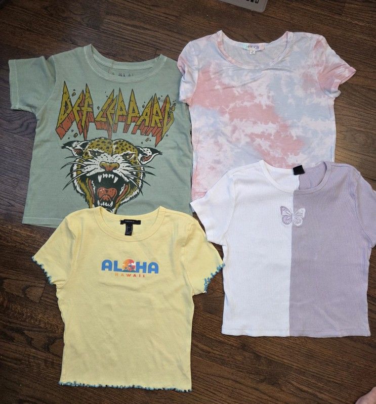 Bundle of 4 Crop Tops, Youth M