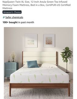 NapQueen Twin XL Size, 12 Inch