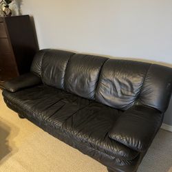 Black Leather Couch