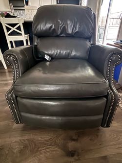 Hancock and Moore leather recliners