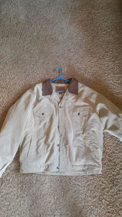 Roundtree & Yorke Outfitters Leather collar Corduroy Jacket Size XL