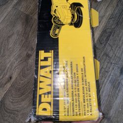 dewalt  4-1/2” small angle grinder with wheel