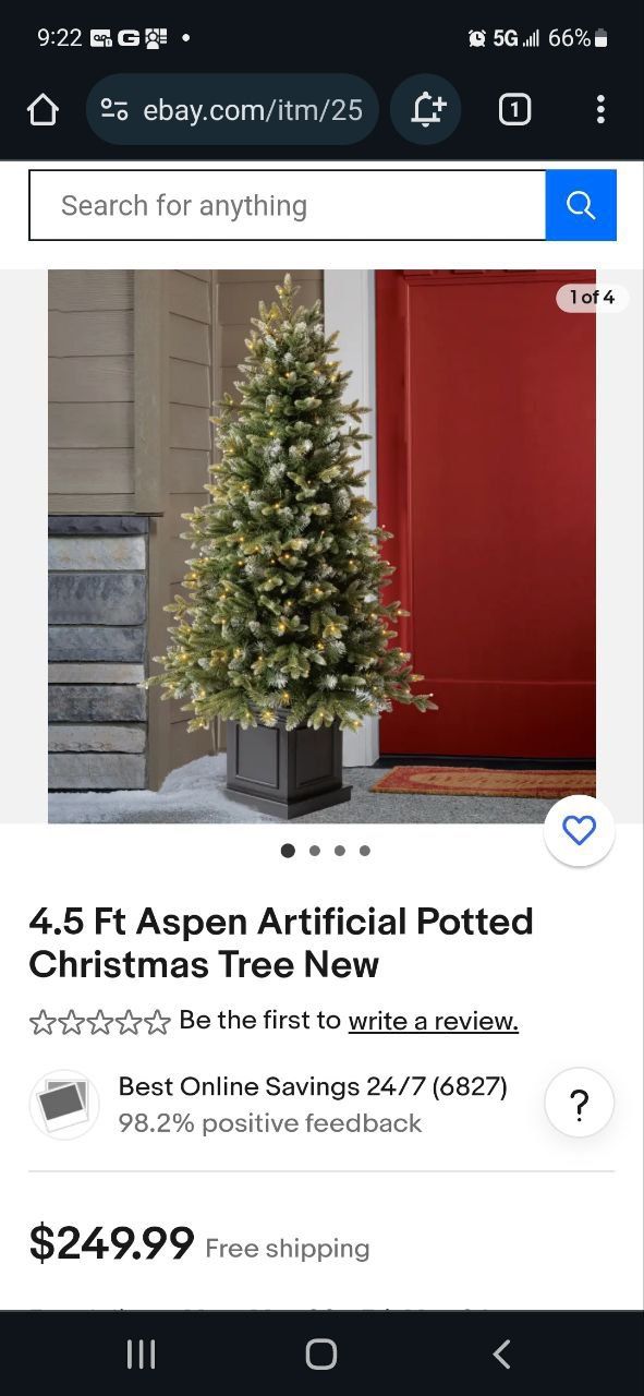Christmas Tree With Built In Lights Costco 4.5 Ft