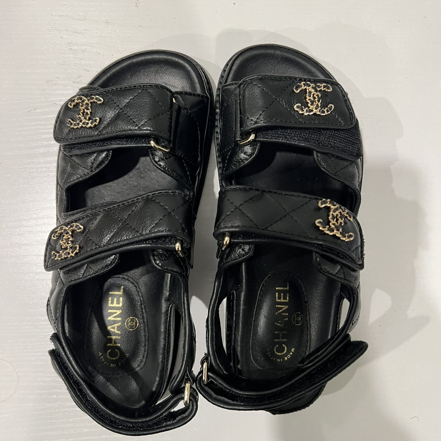 Authentic chanel sandals sales