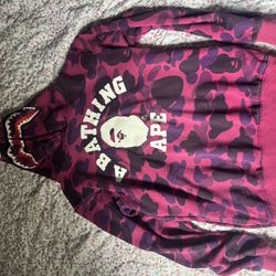 Bathing Ape Purple hoodie