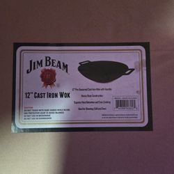 Jim Beam 12in. Cast Iron Wok