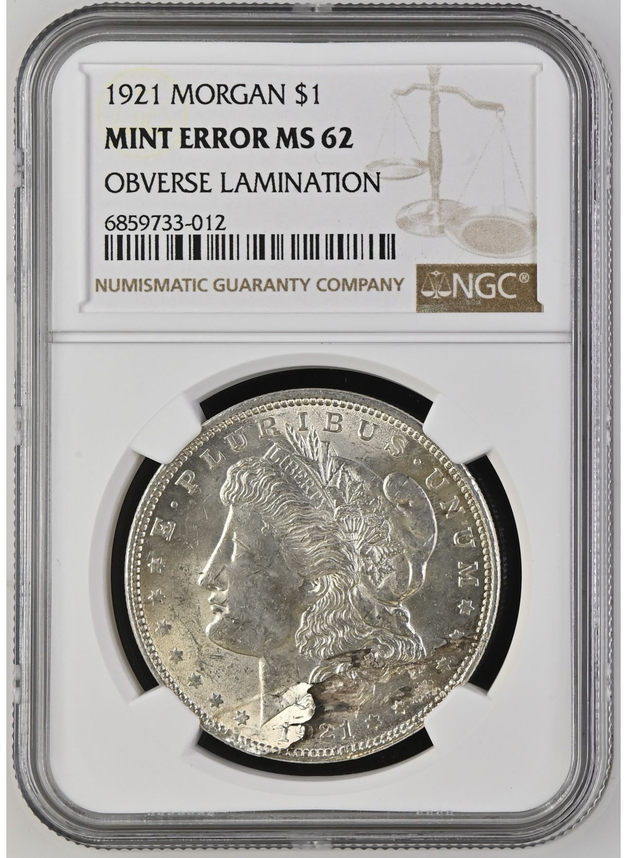 Mint Error Morgan Silver Dollar Coin