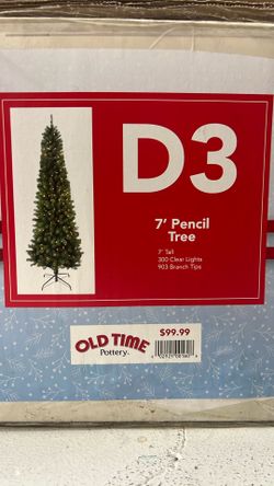 Pre-lit Pencil Christmas Tree