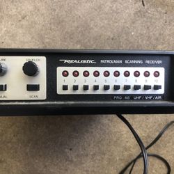 Vintage Realistic Police Scanner 