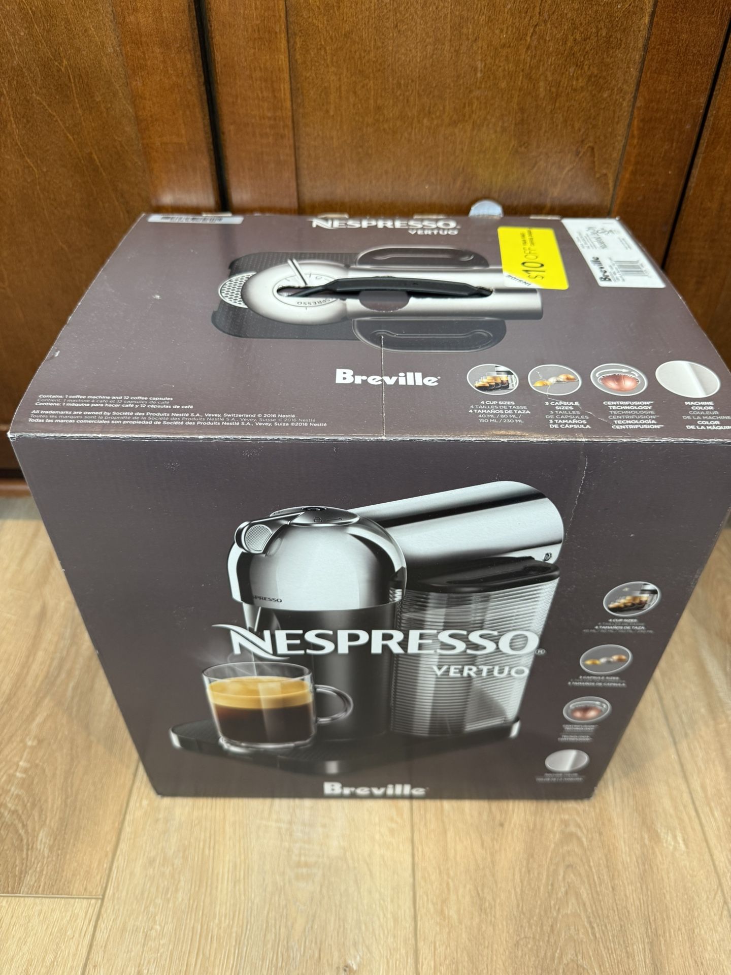 Nespresso Vertuo Breville Chrome