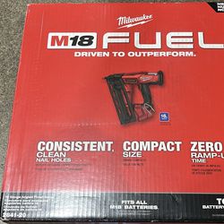 Milwaukee M18 FUEL 18-Volt Brushless Cordless Gen II 16-Gauge Angled Finish Nailer (Tool-Only)