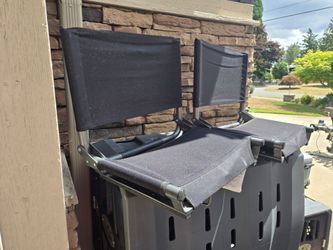 Folding framed stadium seats