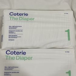 Coterie Diapers (2 packs - 66 diapers in all)