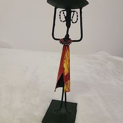 Mrembo Votive Candle Holder Kenya metal sculpture 7½"tall