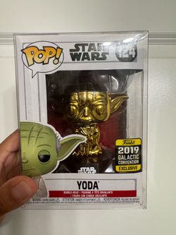 Funko Pop Star Wars Yoda Gold Chrome #124