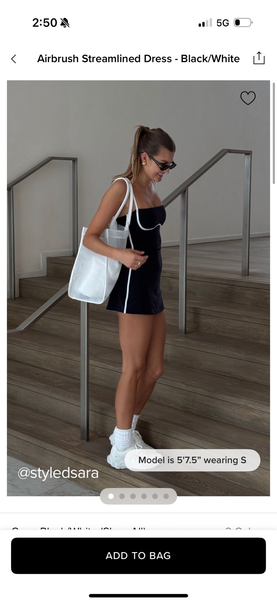 ALO Airbrush Streamlined Dress -size L