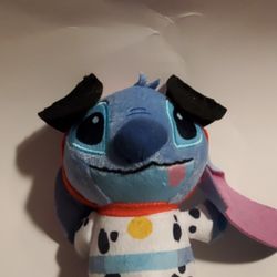 6" Stitch Dress Up As A Dalmatian Dog Plush 