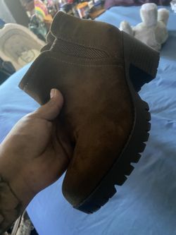 Brown Short Heel Boot