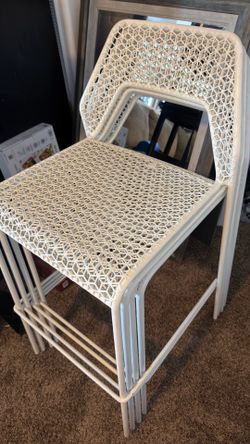 Blu Dot Steel patio/ bar chairs