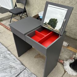 ikea grey dressing table DIY Dressing Table Build Under 350