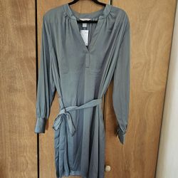 H&M Sage Green Shirt Dress XL
