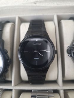 Bulova Caravelle Diamond Black Men's Watch