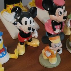 Vintage Mickey Disney Figurines And Book Ends