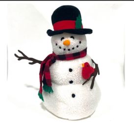 Happy the snowman Christmas  plush