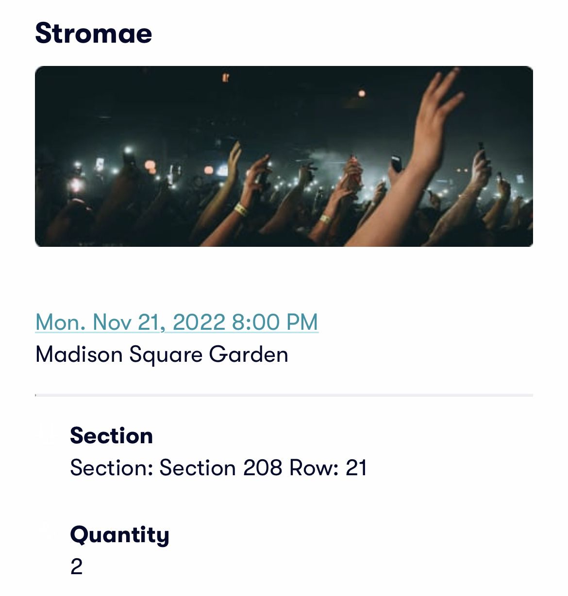 Stromae Tickets TONIGHT 11/21 at MSG!