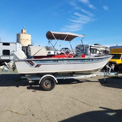 1986 Blue Fin 18ft Boat