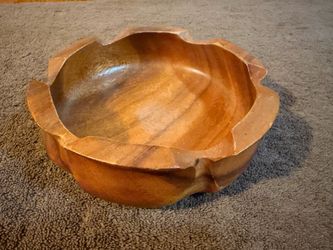Vintage Mid Century Monkey Pod Wood Bowl - 6.5” Diameter