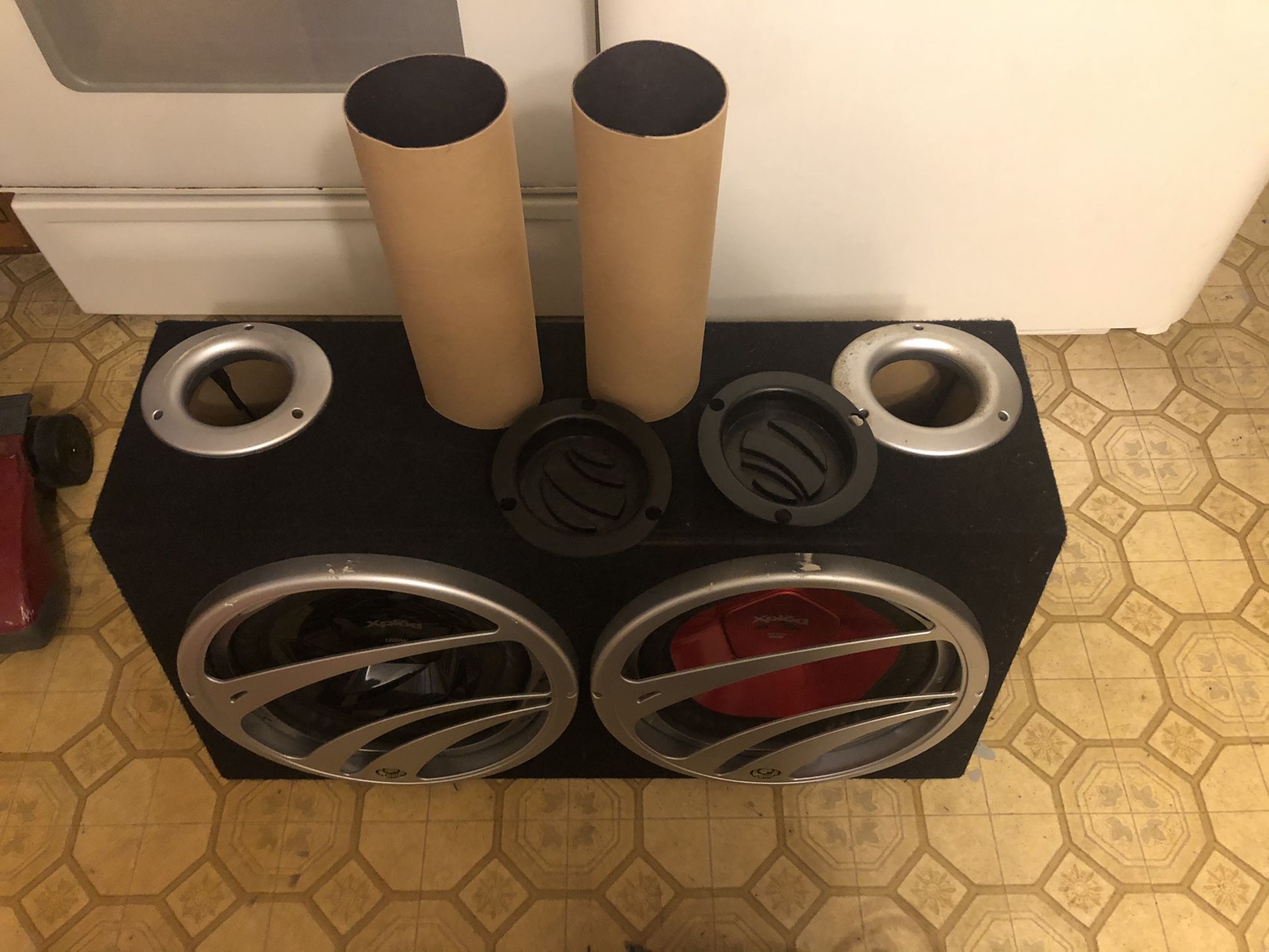 Subwoofer Box With 2 -12” Sony X-plods Subs