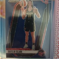 2024 Panini  Prizm WNBA #145 Caitlin Clark Blue Velocity Rookie Card