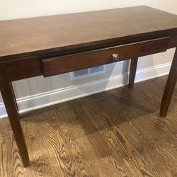 Solid Wood Entry Way Table Or Desk With Drawer