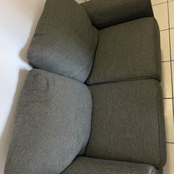 Loveseat Couch Grey $50