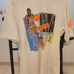Vintage 80s Laker Magic Johnson Single Stitch 