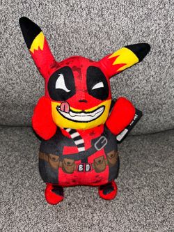 "Bad Day" Deadchu (Pikachu x Deadpool Mashup) plush