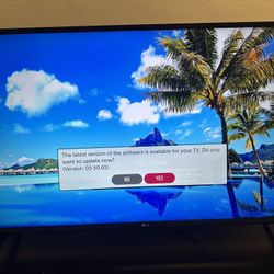 LG 43” 4k Ultra had smart tv