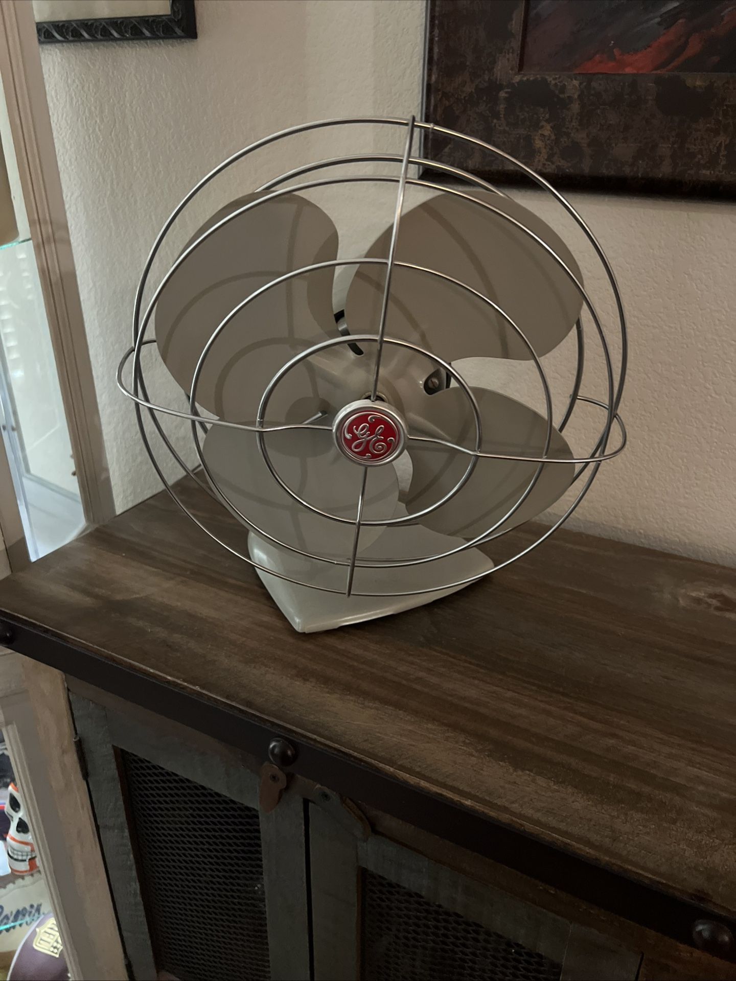 Vintage GE Oscillating Table Desk Fan General Electric