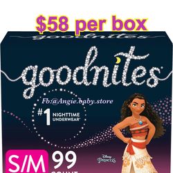 Goodnites size S/M girls