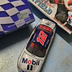 Jeremy Mayfield NASCAR Racing 1999 Mobil 1 Kentucky Derby 1:24 Diecast Car/ original box vintage