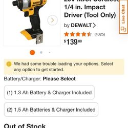 Combo Drill Dewalt Dcf885 And Dcb1104 Charger