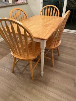 Wood Dining Table and chairs