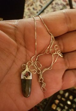 Vintage Stones Pendant with Chain 20"