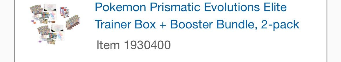 Prismatic Evolutions ETB And Booster Box
