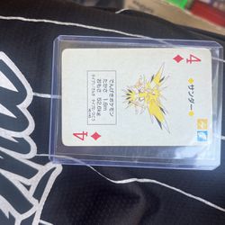 Zapdos Pokemon Playing Poker Card Red Charizard Deck Nintendo Japanese F/S